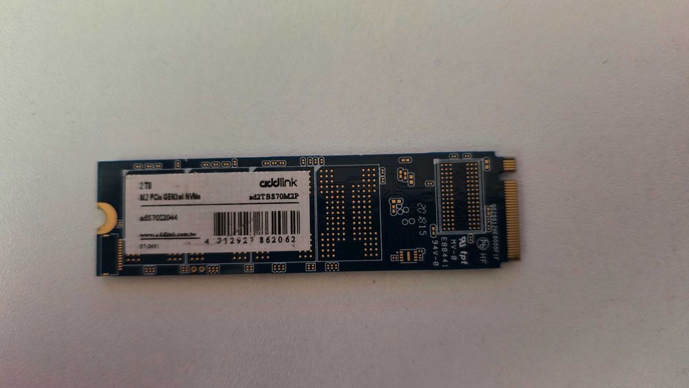 SSD nvme Addlink S70, 2 Tb, defect