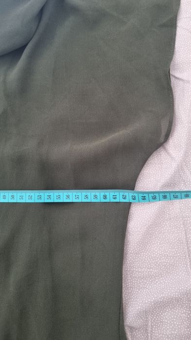 Rochie Zara verde xxl si pantalon alb bumbac