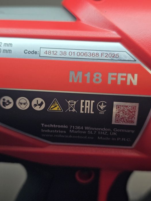 Акумулаторен такер за пирони от 5 до 9 см Milwaukee M18 FFN-0X