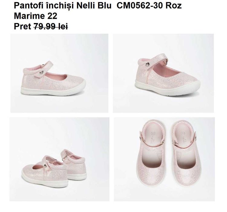 Pantofi închiși Nelli Blu  marime 22, 4 modele disponibile