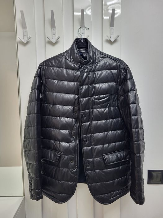 Geacă piele naturală Massimo Dutti 70% REDUCERE