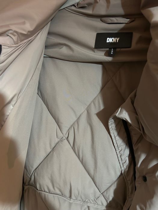 Дамско пухено дълго яке DKNY