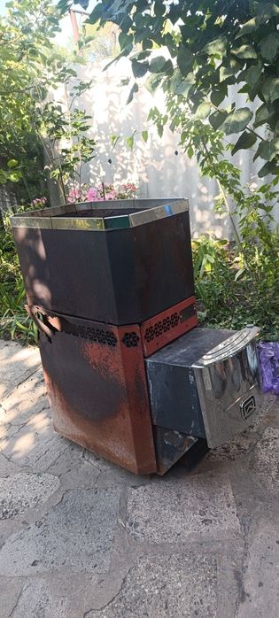 Печь банная газо-дровянная Русь