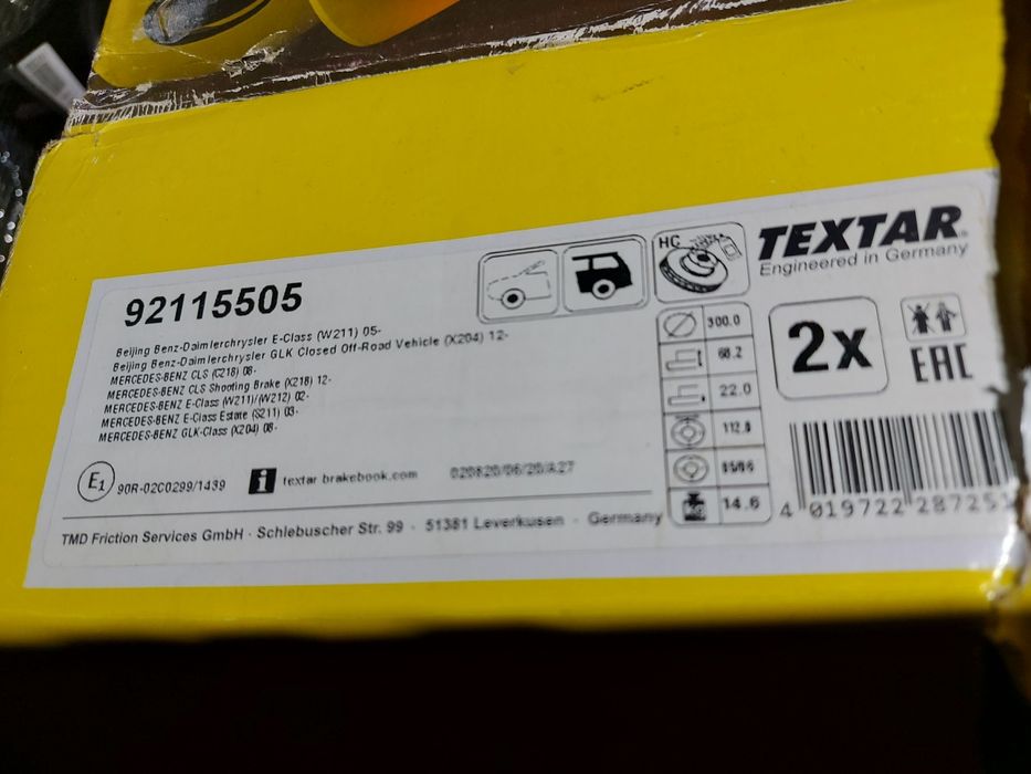 Discuri frana Textar Mercedes