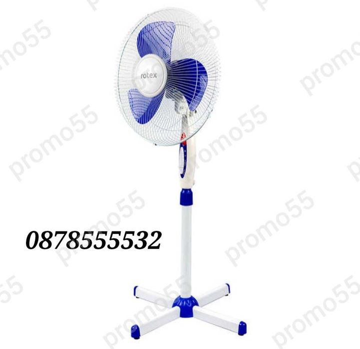 Вентилатор на стойка с регулиране на височината диаметър 40см. 40W