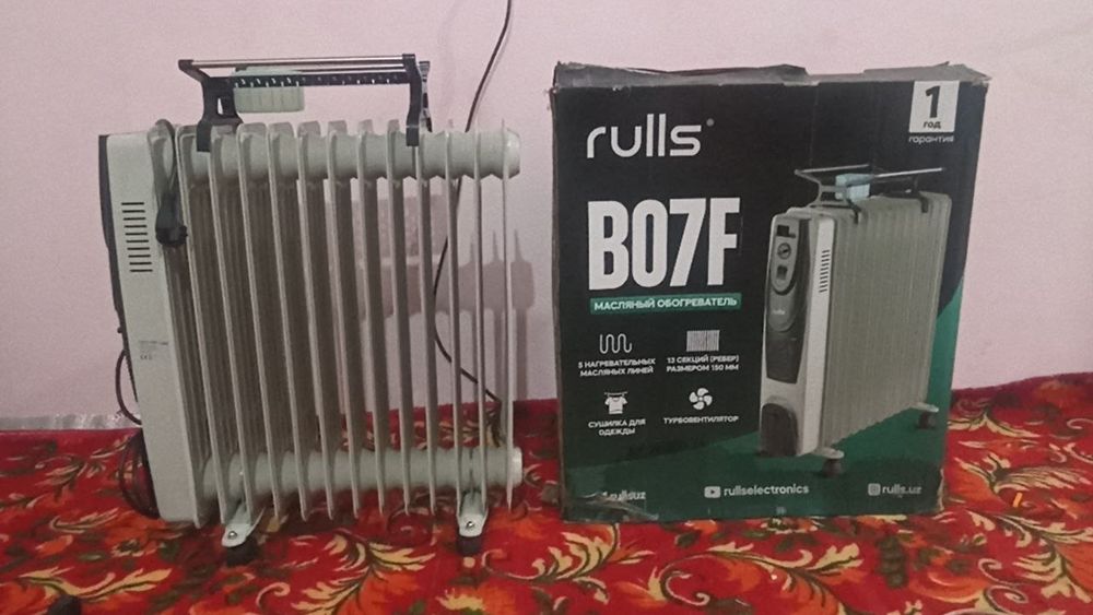 Rull moyli elektr pechkasi yangi bir hafta ishlatilgan