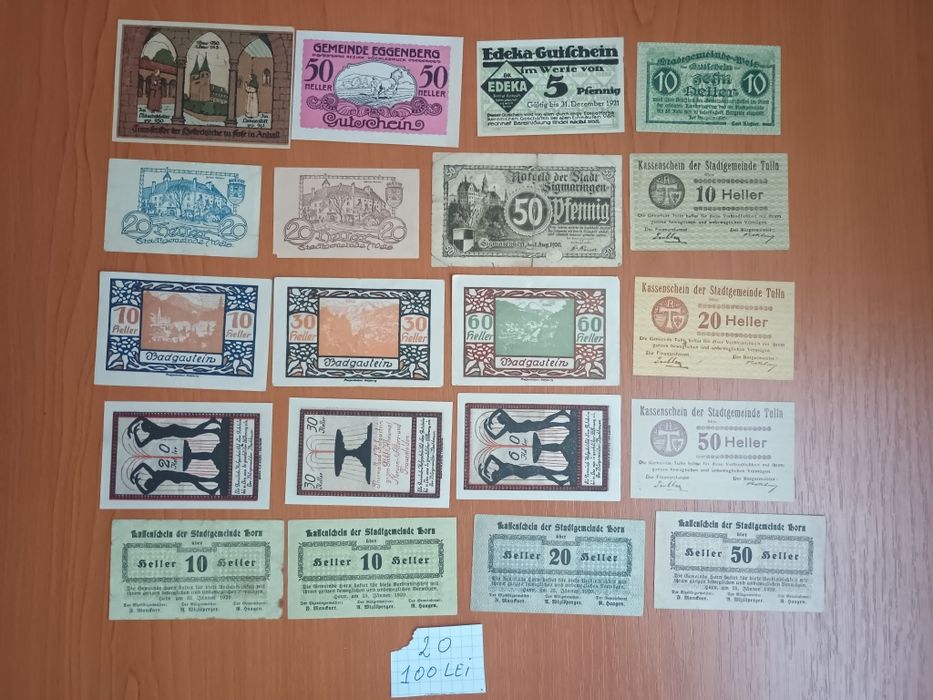 Monede, bancnote, notgelduri