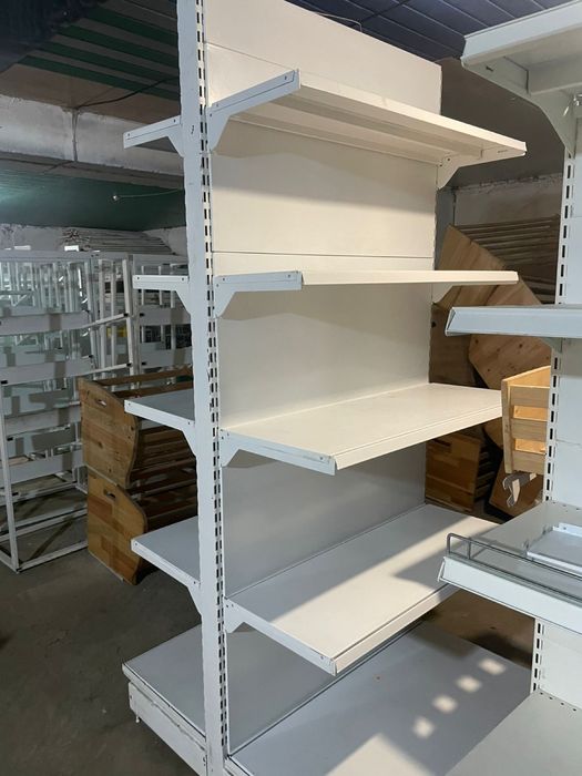 Стеллажи островные двусторонние б/у