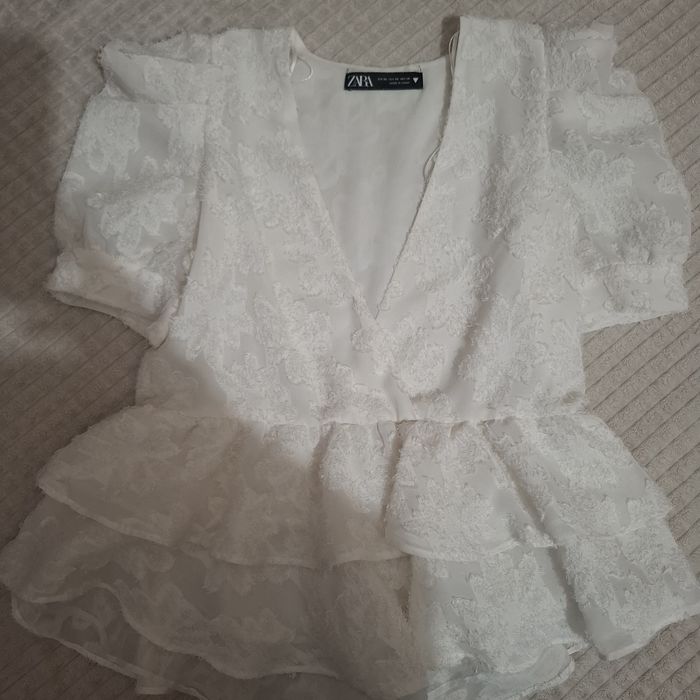 Bluza alba eleganta