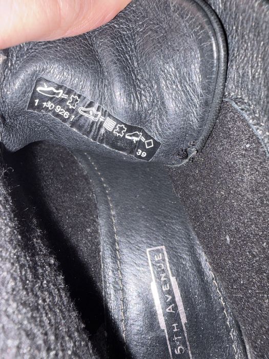 Botine piele naturală 39 tip Oxford