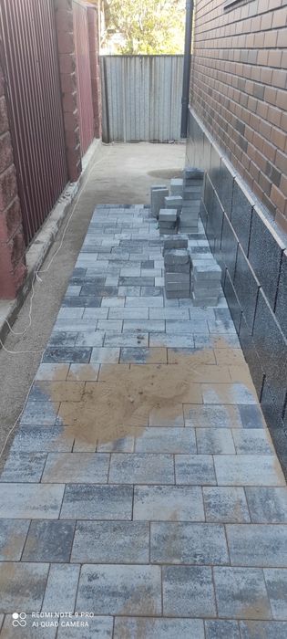 Укладка брусчатки плитки