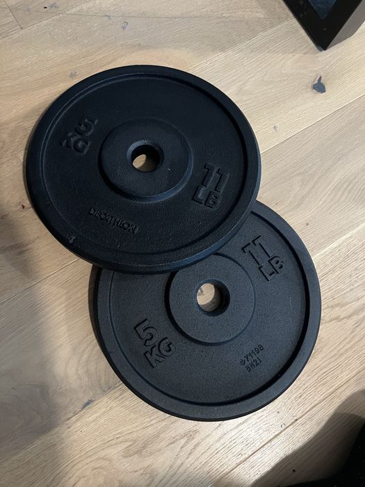Set gantere CORENGTH  20kg + 2 discuri 5kg + gantere
