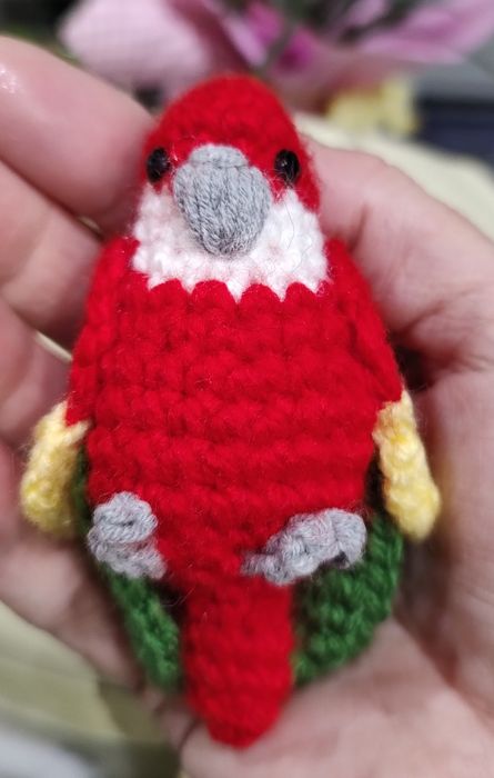 Багер плетен,Папагалчета цветни плетени