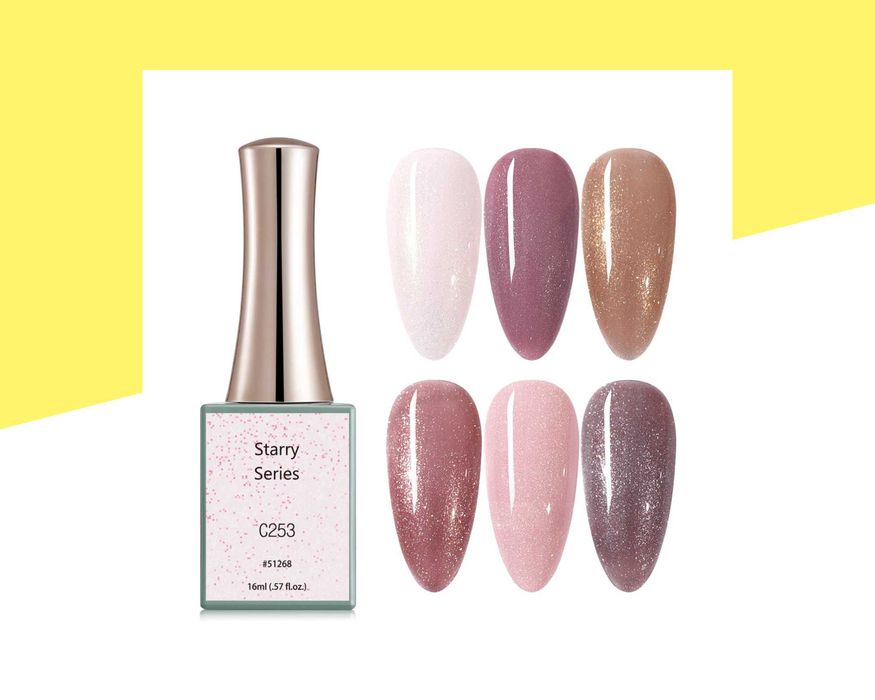 Професионален UV/LED брокатен гел лак серия "Starry" CANNI - 16 мл.