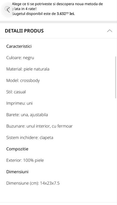 Geanta Pinko, piele naturala