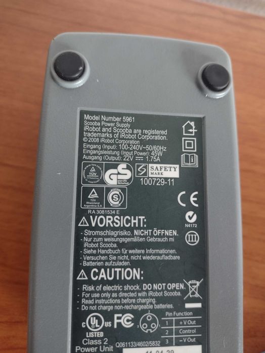 Зарядно за Irobot and Scooba 22v 1.75A 45W