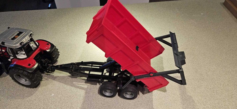 tractor cu remorca Bruder Massey Ferguson 7480