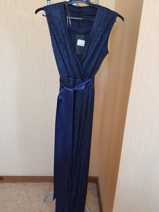 Платье  вечернее темно-синее