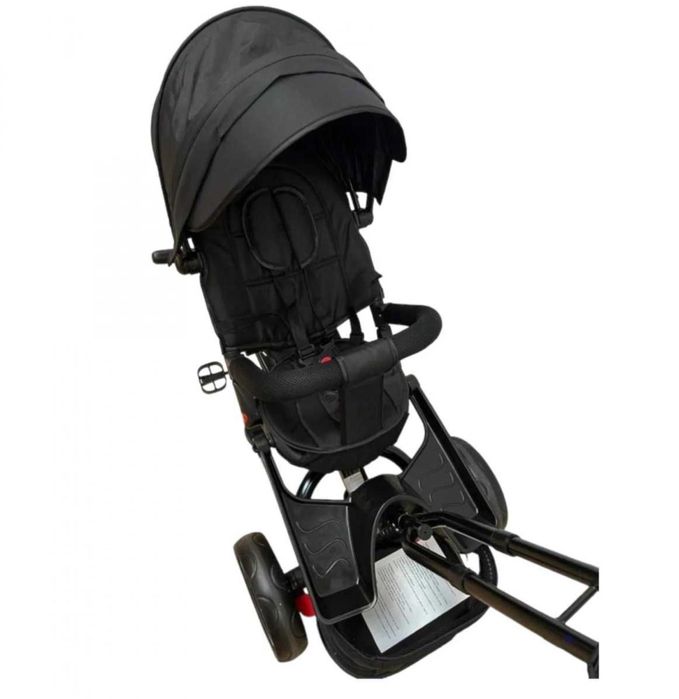 Tricicleta copii Cu pozitie de somn Muzica / lumini 8 luni-4 ani NEGRU