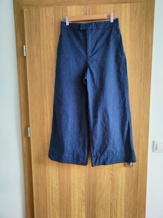 Zara-широки дънкови панталони, "culotte" или "wide leg"