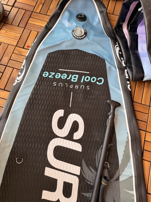 Чисто нов падъл борд – комплект с помпа и гребло.