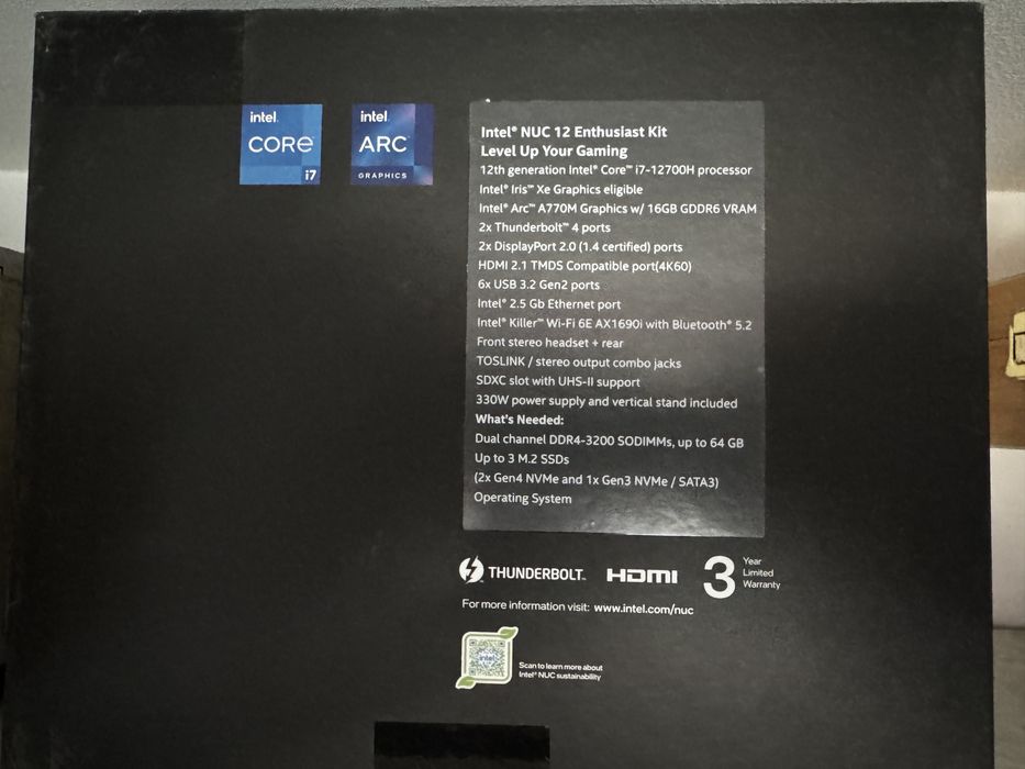 Intel NUC 12 Enthusiast 32GB 1TB