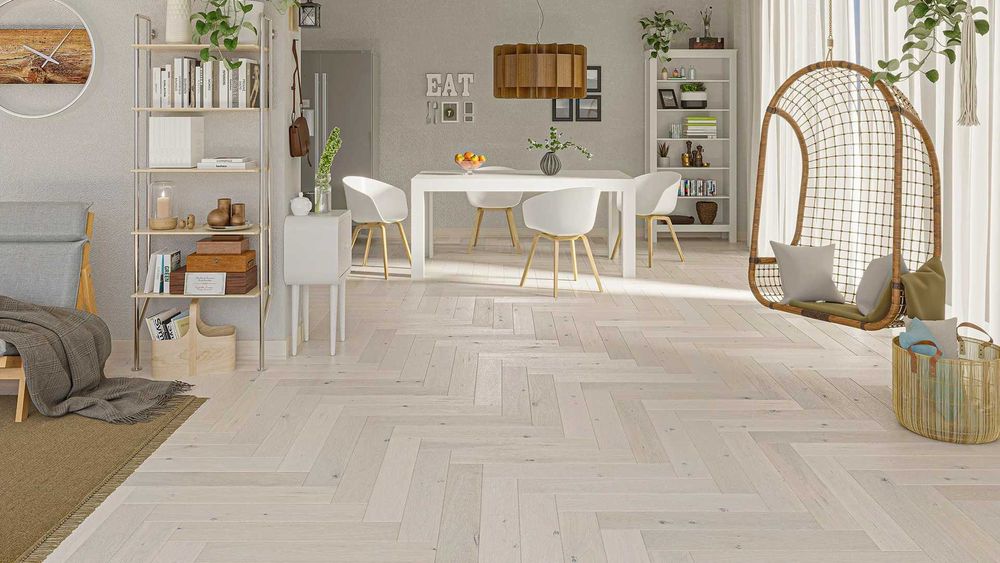 Parchet Barlinek Stejar Oak Cappuccino Herrinbone 130