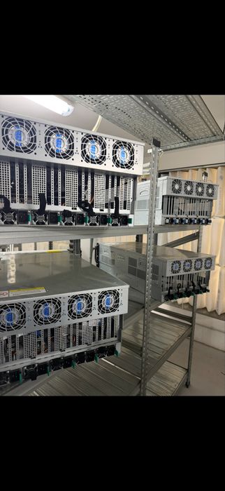 6U GPU сървърно шаси за 8 видеокарти