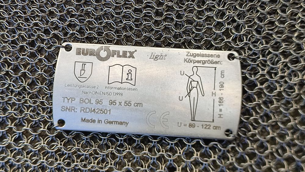 Set protecție anti-tăiere Euroflex pentru măcelari