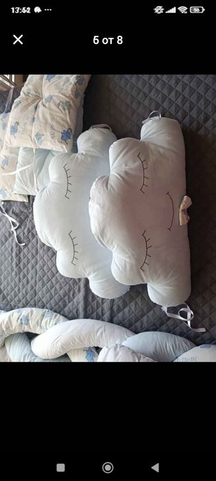 Комбиниран обиколник за цяло легълце за бебе момче 120/60см