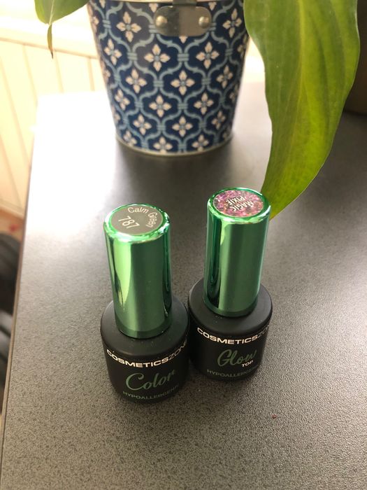 Гел лак и топ с частици на Cosmeticszone