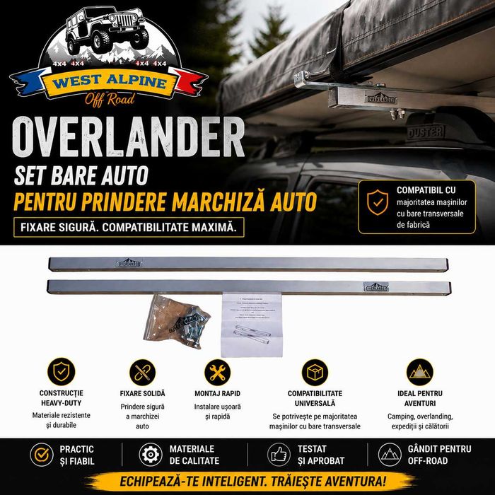 Set Bare auto pentru prindere Marchiza auto - OVERLANDER