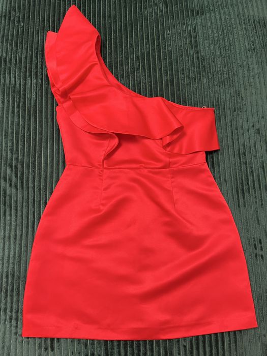 Rochie roșie Poema – mărimea 42 – purtată o singură dată