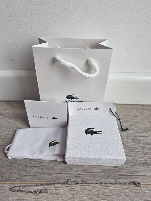 Bratara Lacoste - 21cm - Argintiu