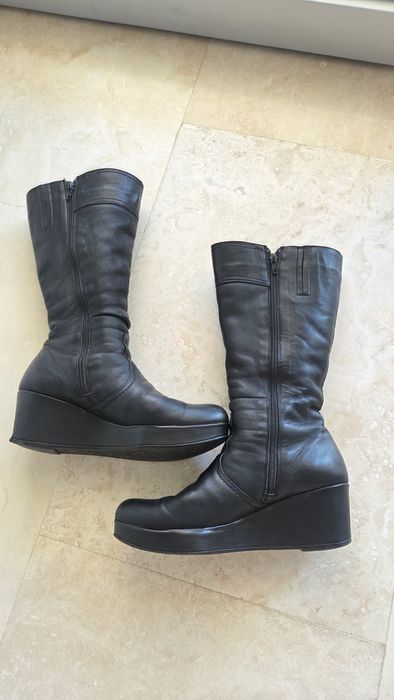 Cizme din piele naturala, imblanite, de dama/39