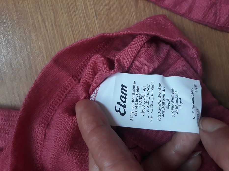 Etam дамска блуза от много фина вълнена тъкан