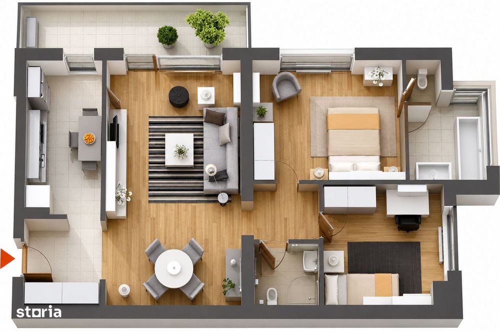 Apartament 3 Camere | 63mp | Băneasa | Imaculat