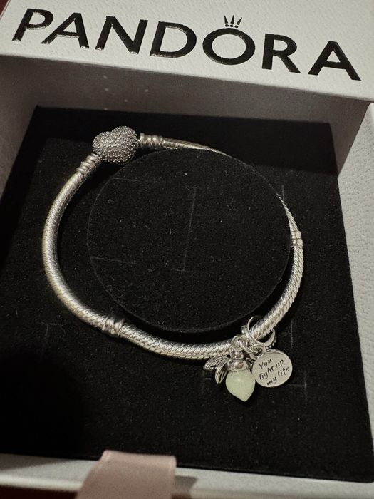 Гривна Pandora Romantic + Талисман “Изпълнена със светлина