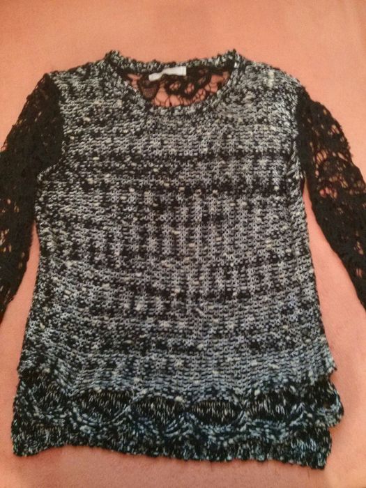 Дамска блуза с дантелени ръкави