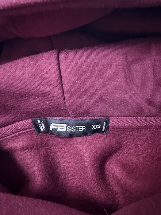 Зимен Суитшер Loose fit,цвят бордо,XSS