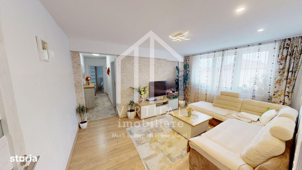 Apartament cu 3 camere, 63mp utili, geamuri tripan,  zona Rahovei