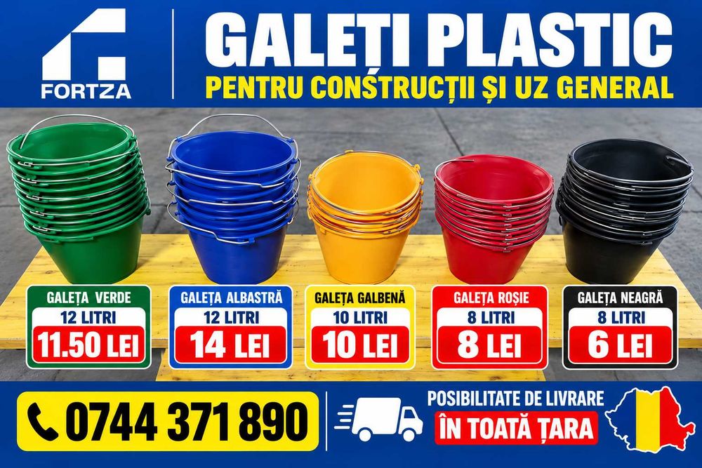 Galeata pentru constructii sau uz general