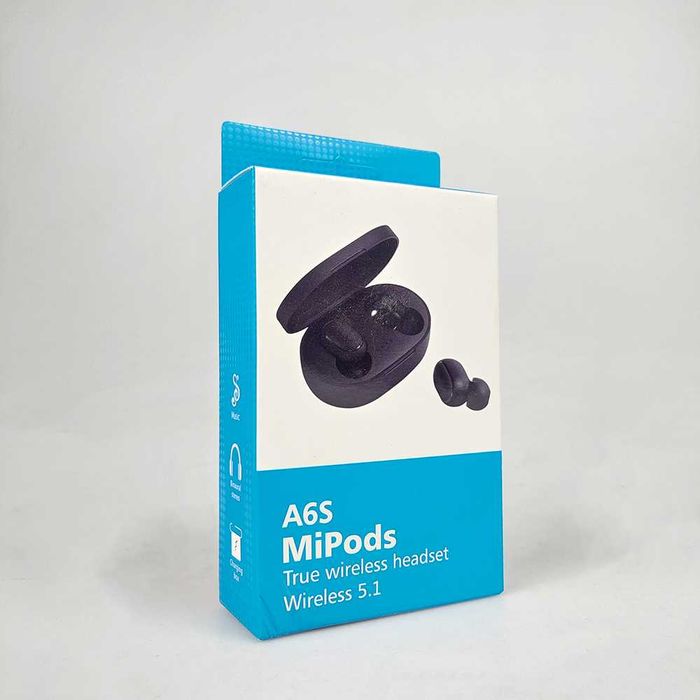 Безжични стерео слушалки MiPods A6S Bluetooth V5.1, хендсфри, блутут