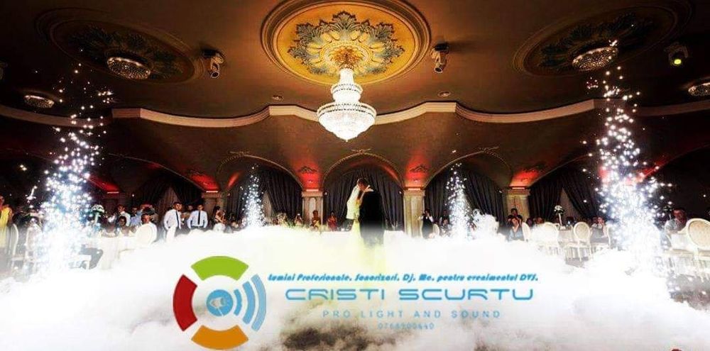 Dj, Mc, Ecran led, lumini, fum greu, tun spuma, pistol CO2