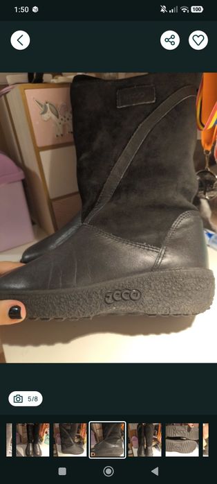 Cizme iarna ECCO piele naturala 36