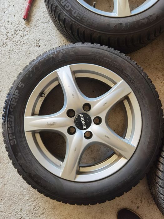 Set 4 jante aliaj 5x108 ford R16 6,5 j 205 55 M+S semperit import DE