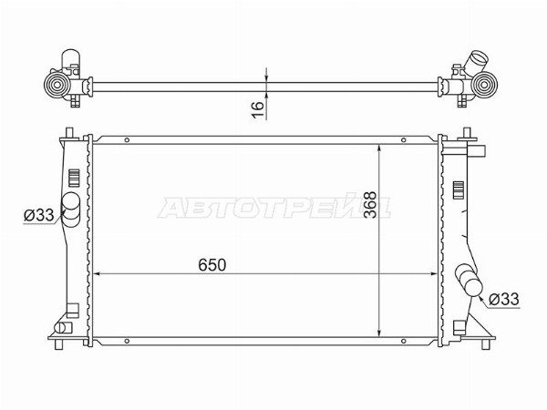 Радиатор охлаждения двигателя  Mazda 5