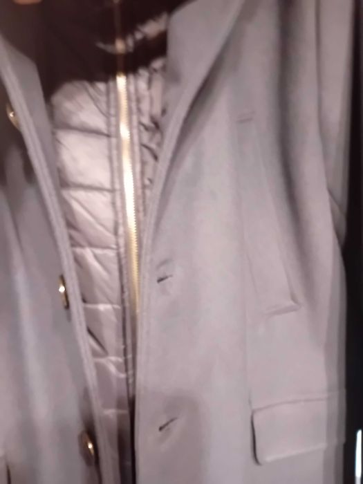 Vand palton pardesiu barbati marimea L nou Zara Man culoare bleumarin