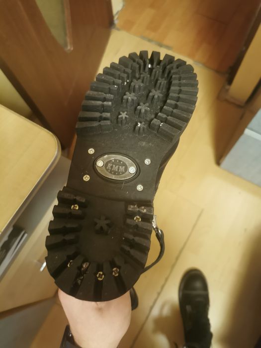 Bocanci de piele stil Rock