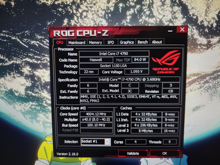 Kit I7-4790, ROG 7 RANGER, 20 GB DDR3, RTX 560